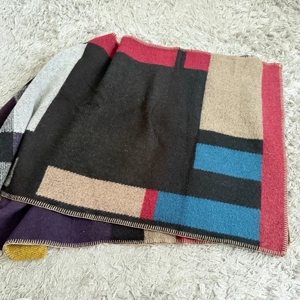 Burberry Prorsum Wool/Cashmere Mega Check Cape Poncho - Picture 10 of 10